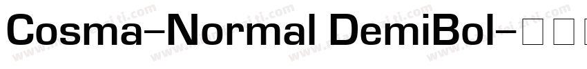 Cosma-Normal DemiBol字体转换